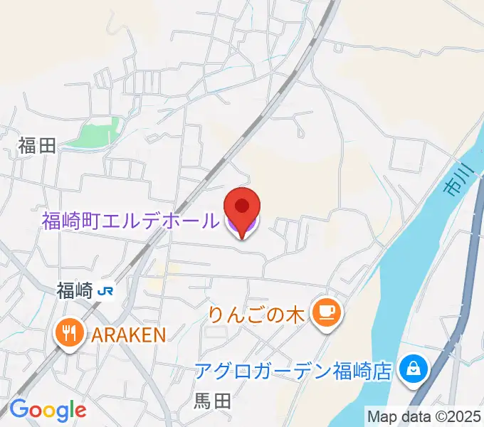 福崎町エルデホールの地図
