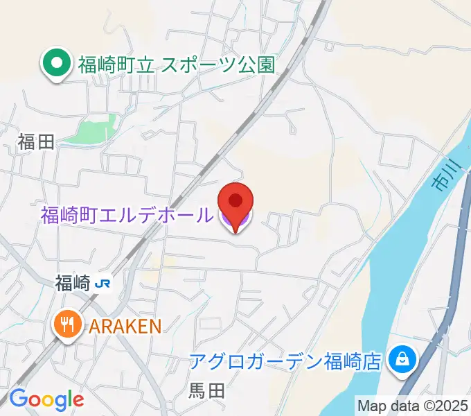 福崎町エルデホールの地図