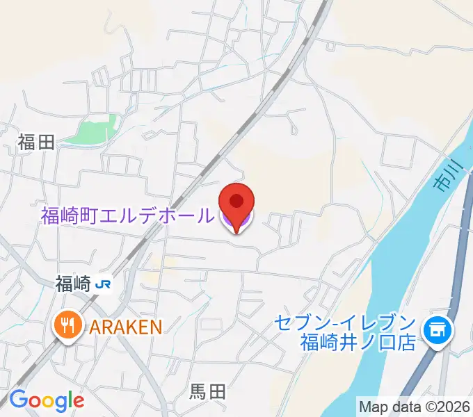 福崎町エルデホールの地図