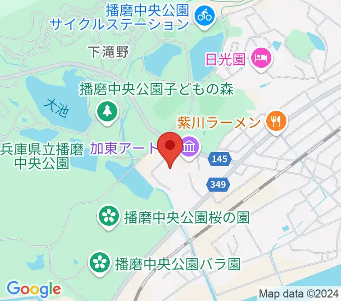 加東市地域交流センターの地図