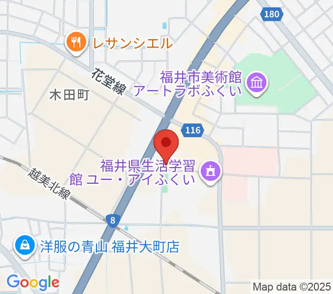 福井県産業会館の地図