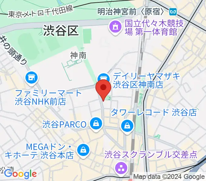 エル・スール・レコーズの地図