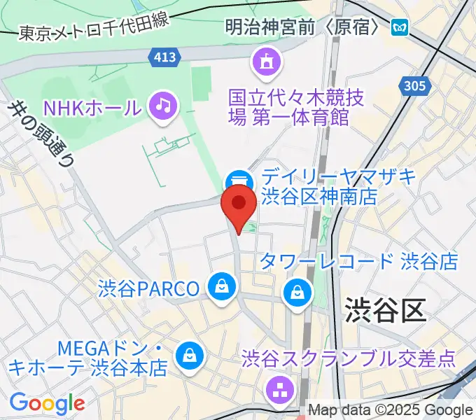 エル・スール・レコーズの地図