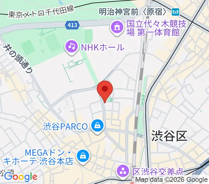 エル・スール・レコーズの地図
