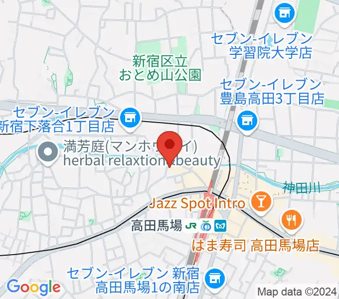 四谷天窓の地図