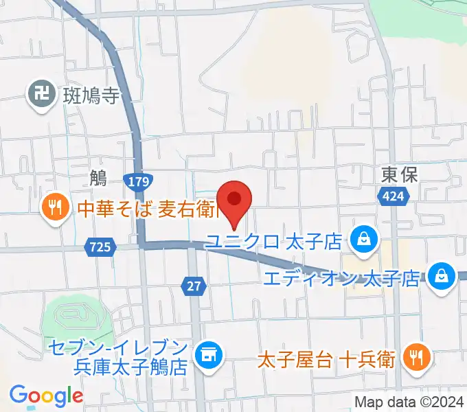 丸尾建築あすかホールの地図