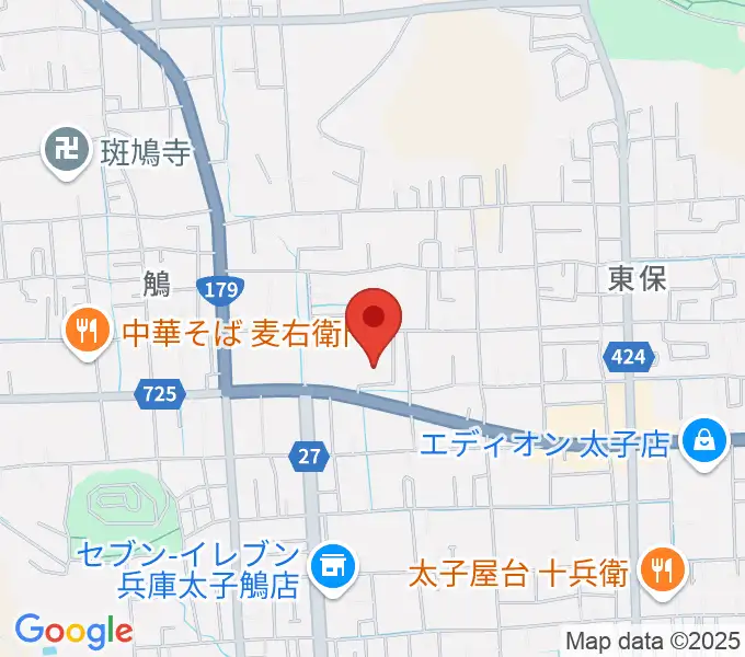 丸尾建築あすかホールの地図