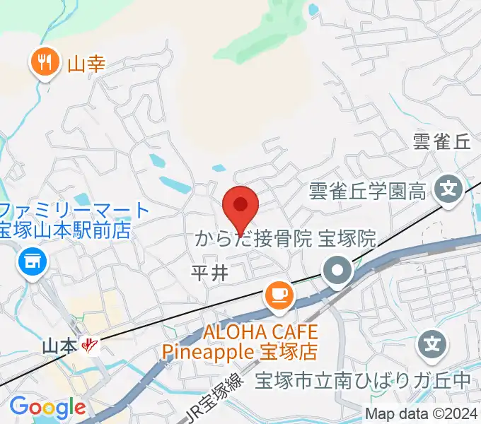 ヴァイオリン教室ゆみこせんせいの地図