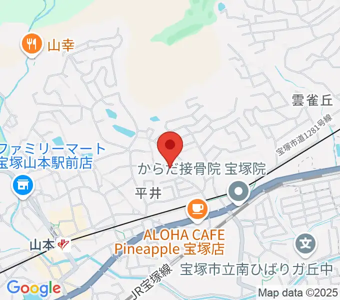 ヴァイオリン教室ゆみこせんせいの地図