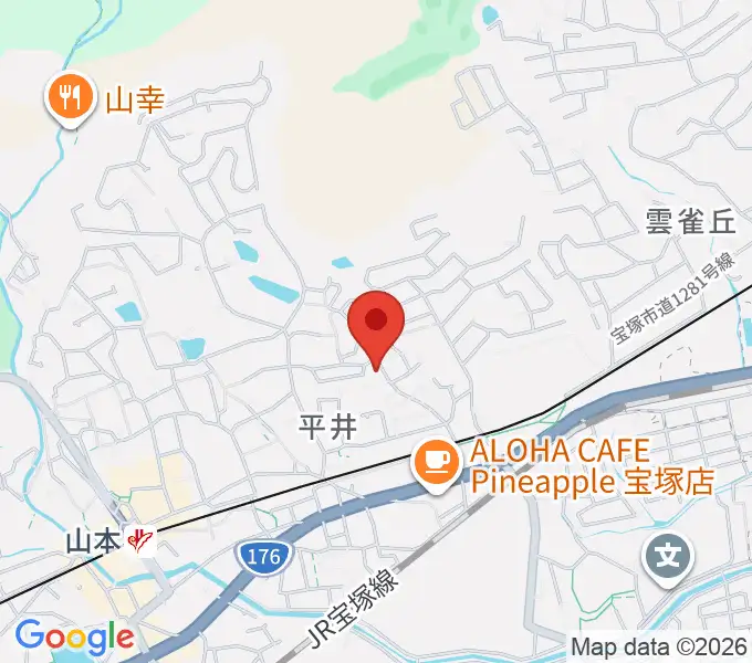 ヴァイオリン教室ゆみこせんせいの地図