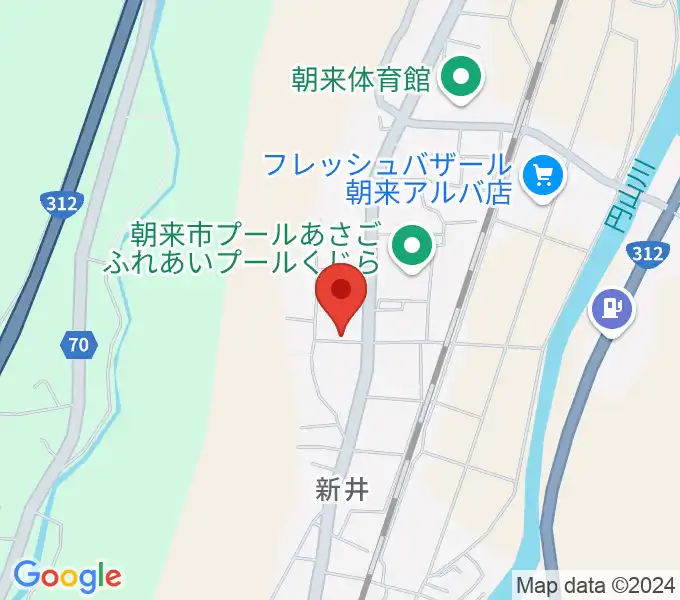 あさご・ささゆりホールの地図