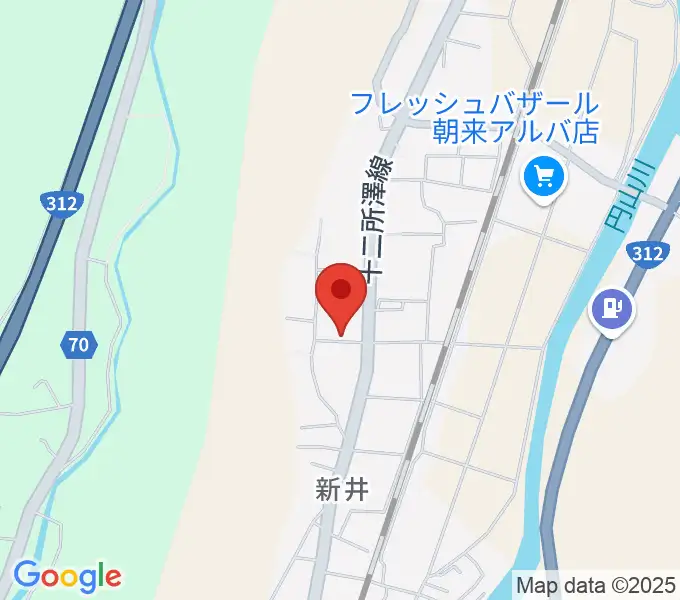 あさご・ささゆりホールの地図
