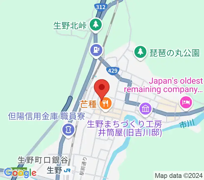 生野マインホールの地図