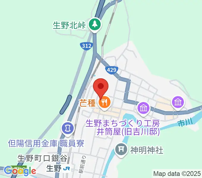 生野マインホールの地図