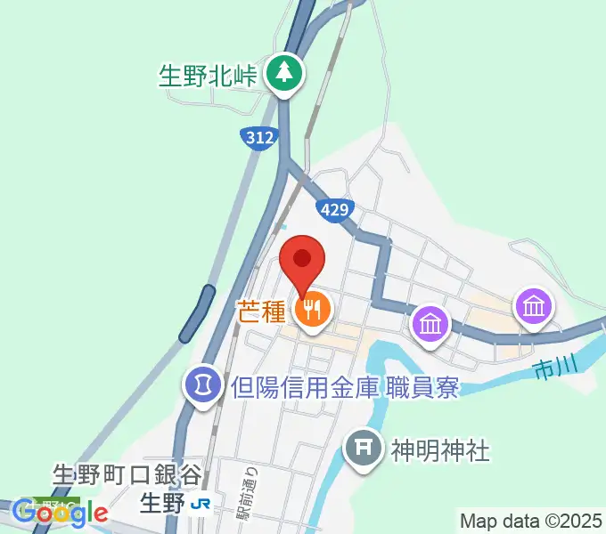 生野マインホールの地図