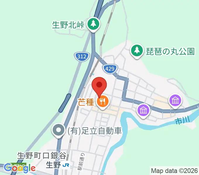 生野マインホールの地図