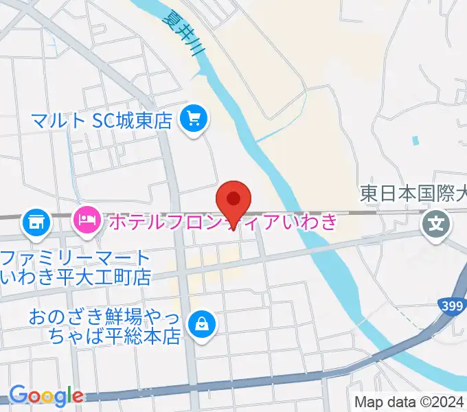 いわきPITの地図