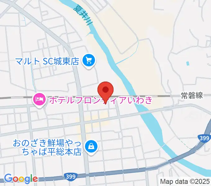 いわきPITの地図