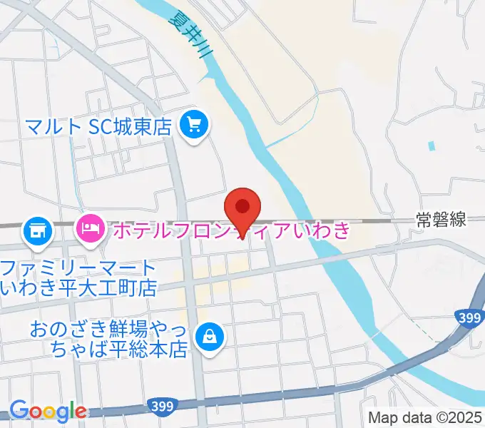 いわきPITの地図