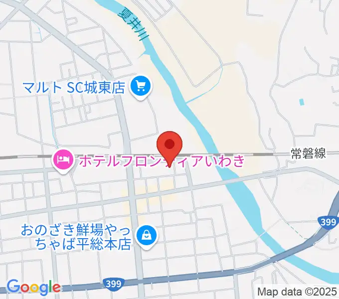 いわきPITの地図