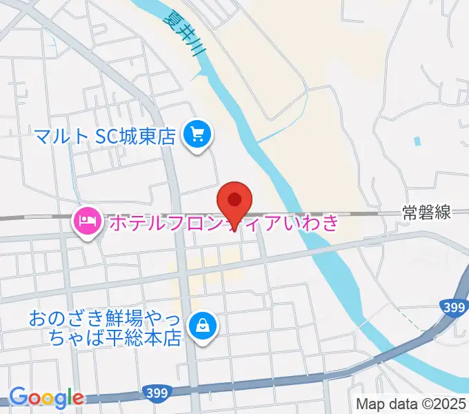 いわきPITの地図