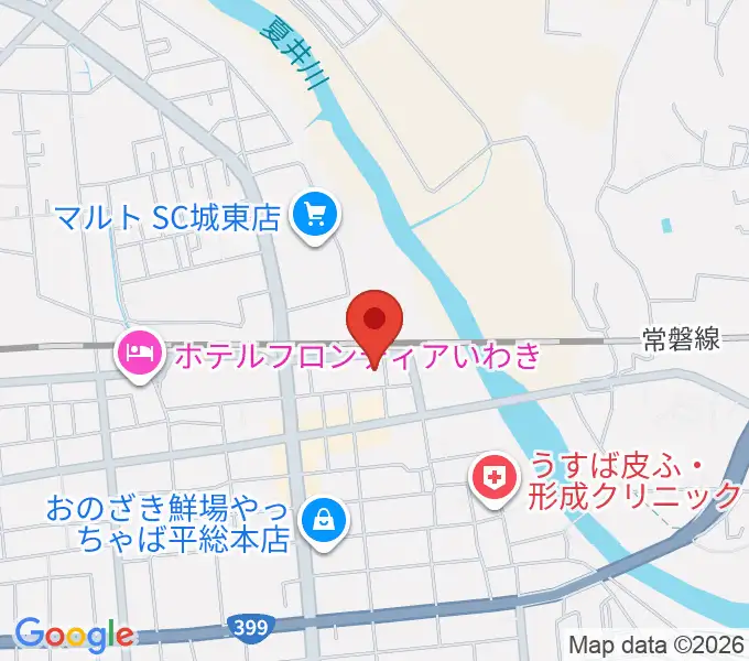 いわきPITの地図