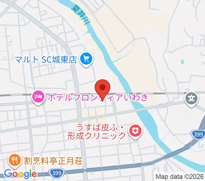 いわきPITの地図