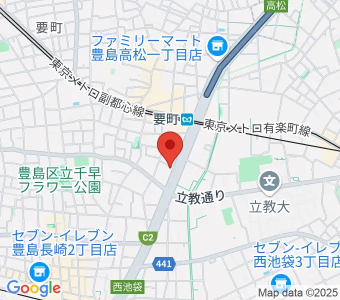 現代ギター社 GG学院の地図