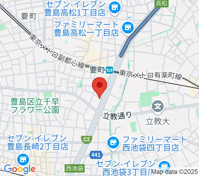 現代ギター社 GG学院の地図