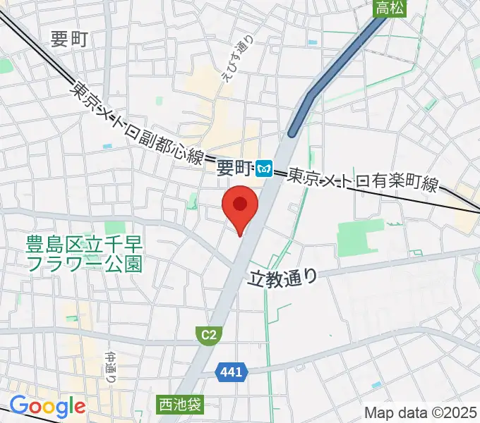 現代ギター社 GG学院の地図