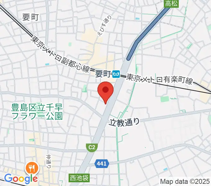 現代ギター社 GG学院の地図