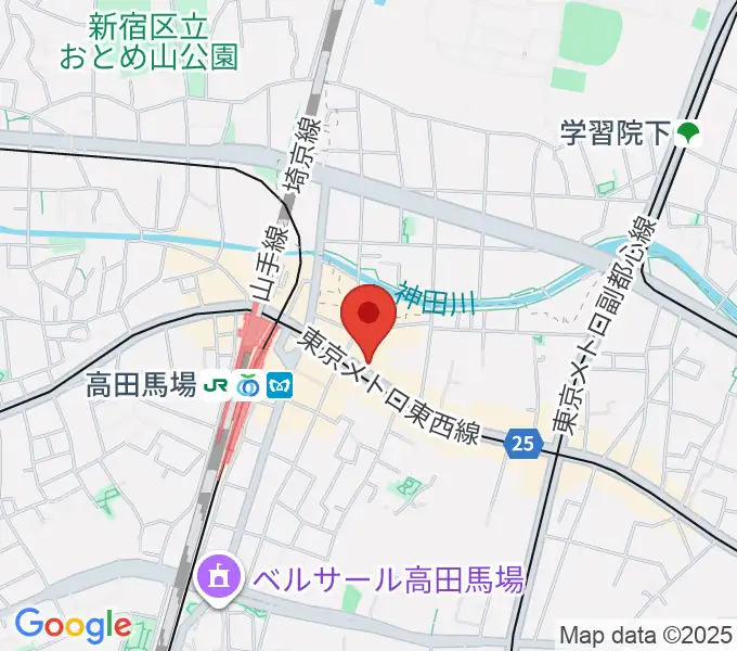 高田馬場イントロの地図