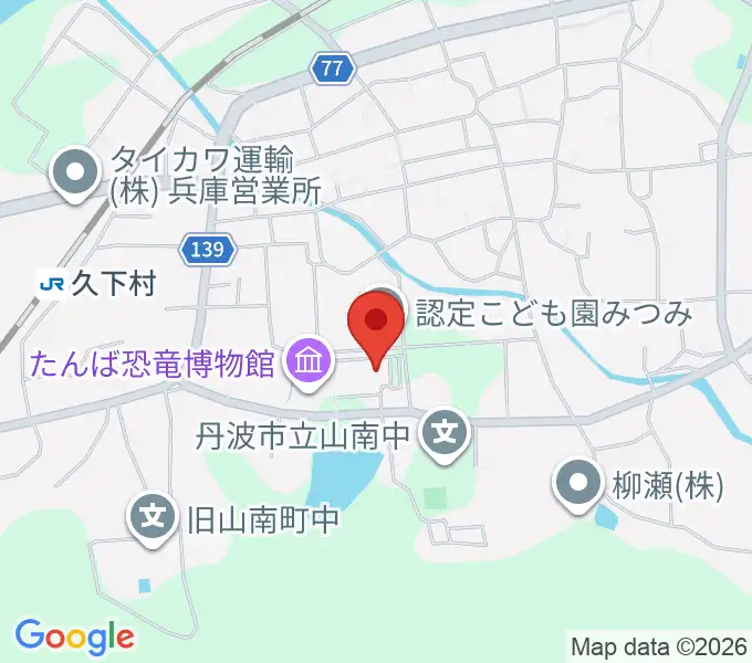 山南住民センターやまなみホールの地図