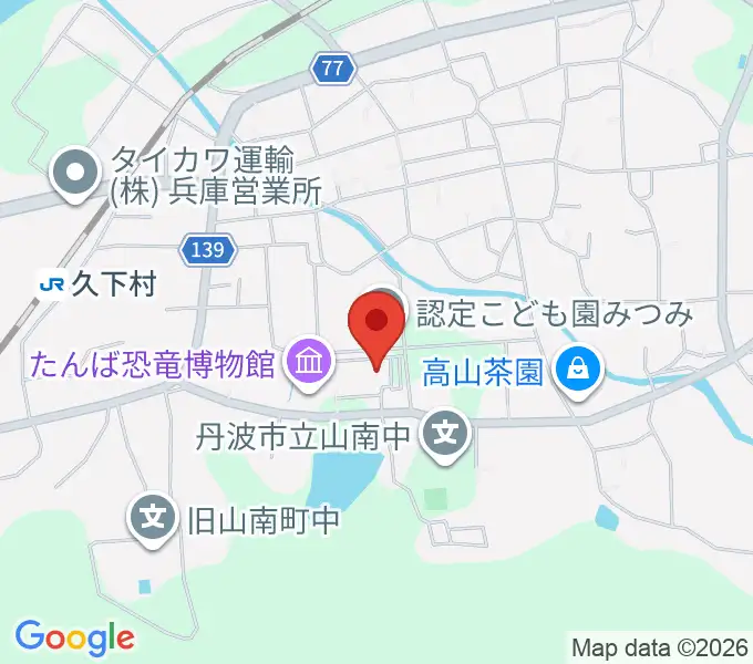 山南住民センターやまなみホールの地図