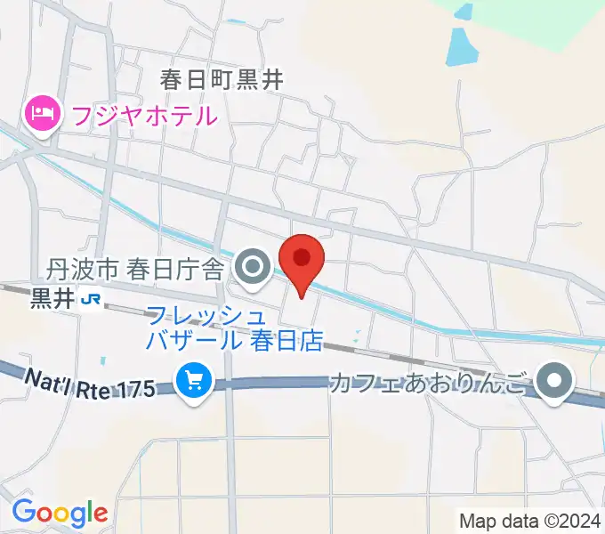 丹波市立春日文化ホールの地図