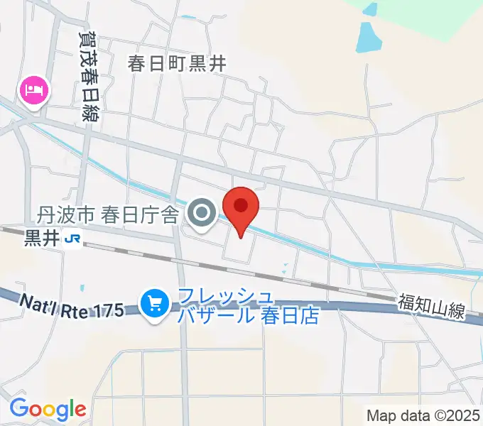 丹波市立春日文化ホールの地図