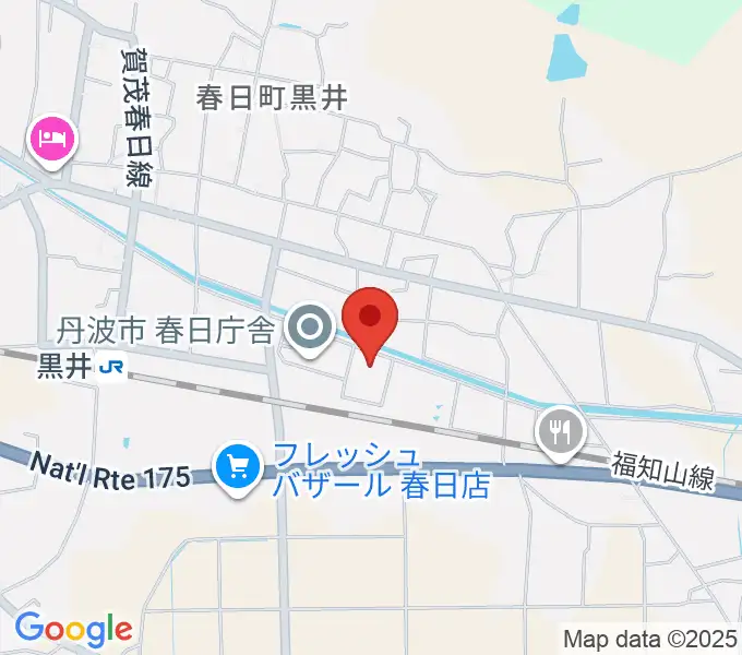 丹波市立春日文化ホールの地図
