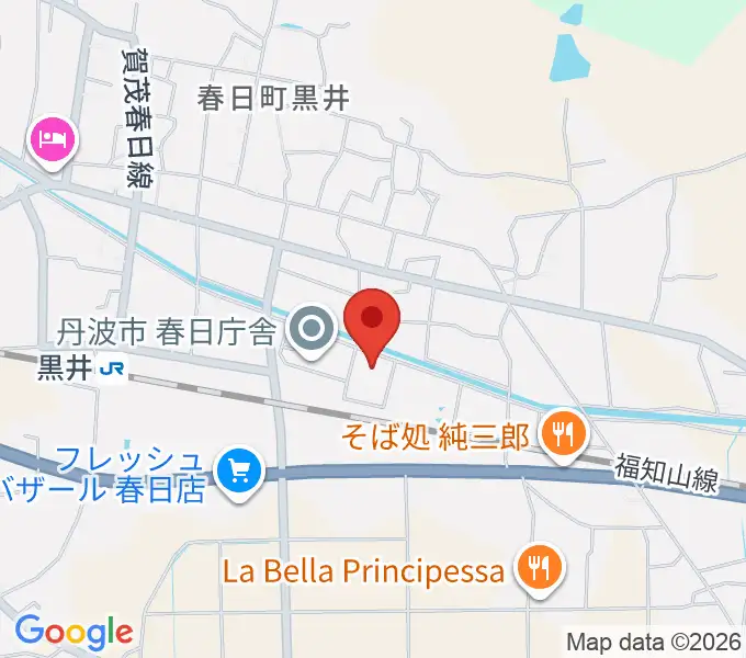 丹波市立春日文化ホールの地図