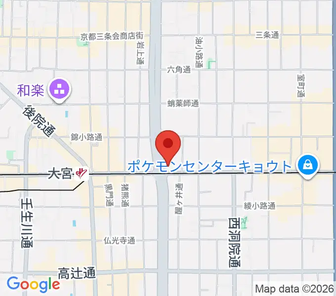 [移転]京都TRUST [四条堀川]の地図