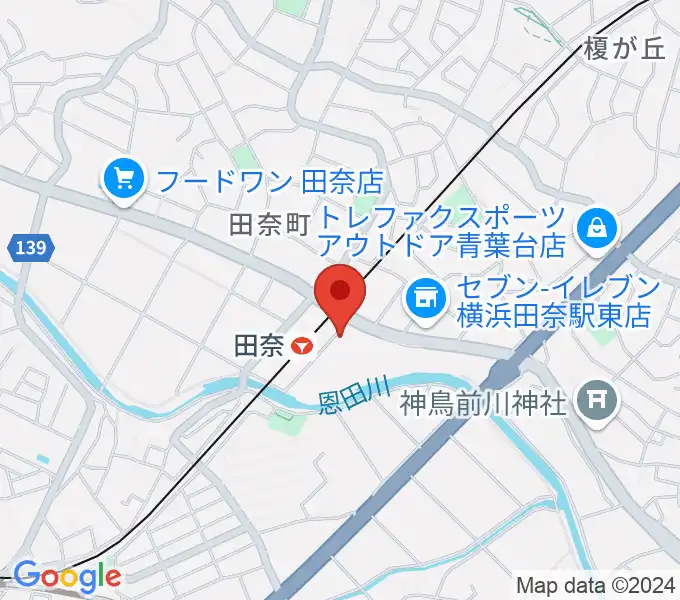 STUDIO likeドラムスクールの地図