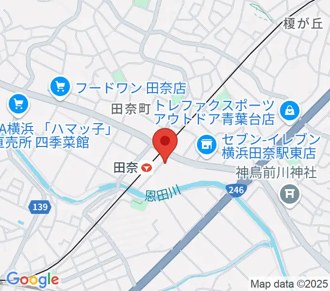 STUDIO likeドラムスクールの地図
