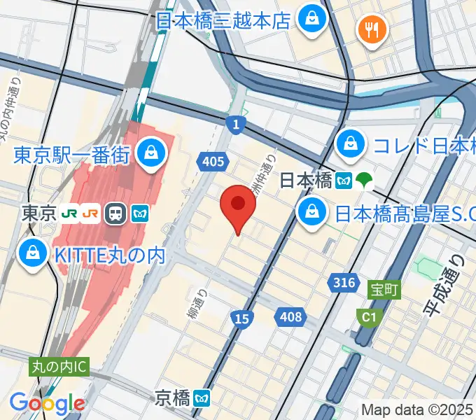 ヒットスタジオ東京の地図
