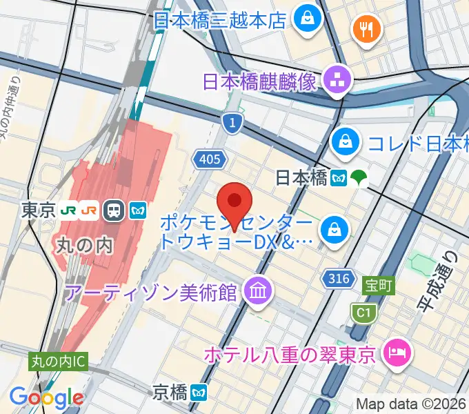 ヒットスタジオ東京の地図