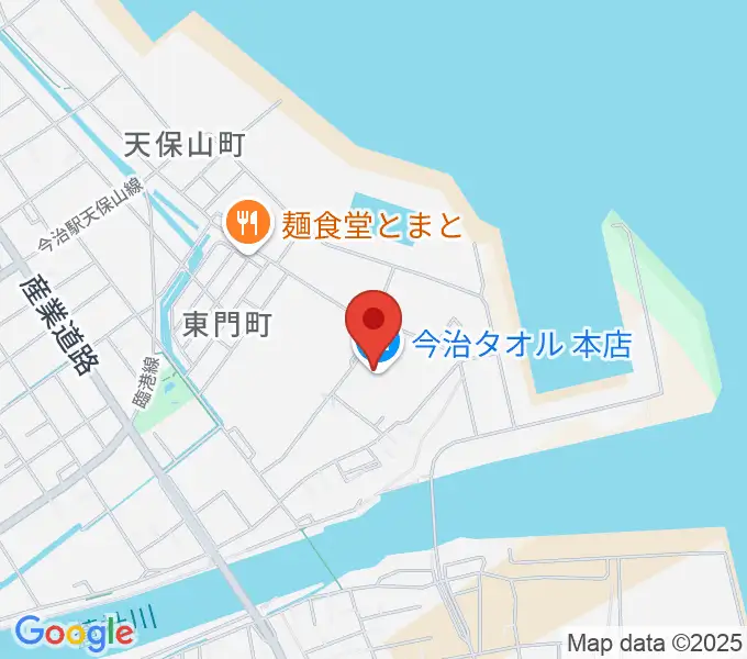 テクスポート今治の地図