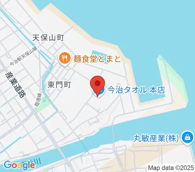 テクスポート今治の地図