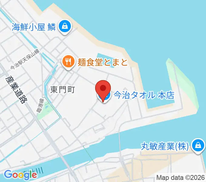テクスポート今治の地図