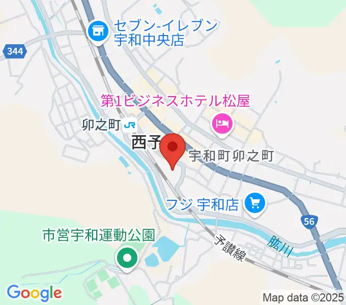 西予市宇和文化会館の地図