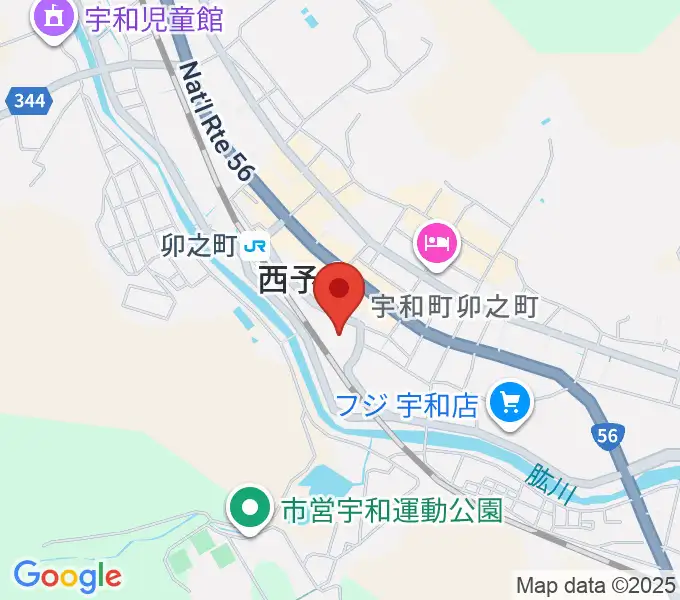 西予市宇和文化会館の地図