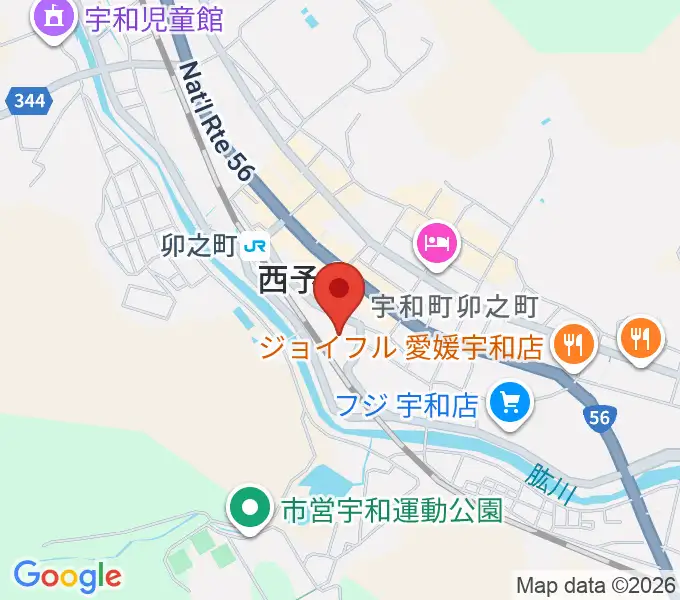 西予市宇和文化会館の地図