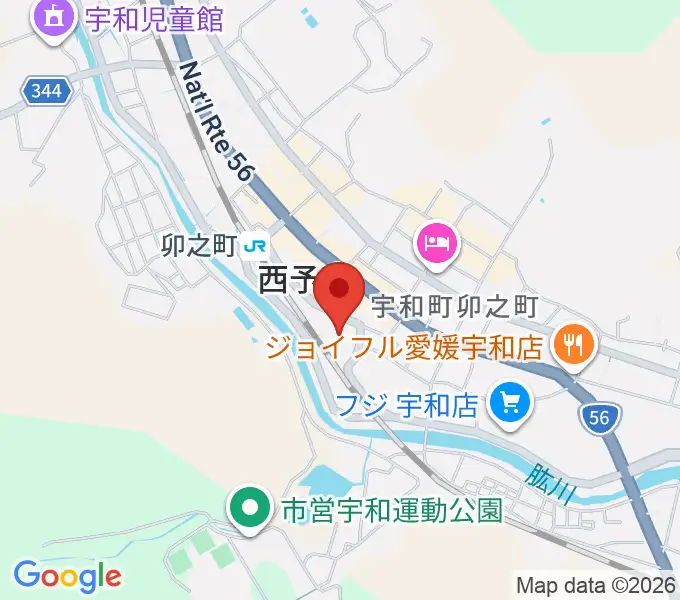 西予市宇和文化会館の地図